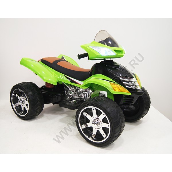 Квадроцикл для мальчиков Rivertoys Е005КХ для детей зеленый 