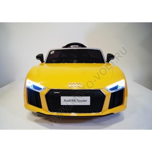 Одноместная машинка AUDI R8 желтая